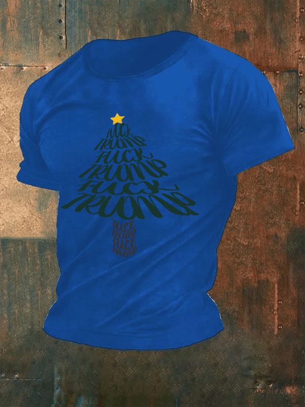 🔥Buy 3 Get 15% Off🔥Men's Funny Christmas Tree With fdt T-Shirt