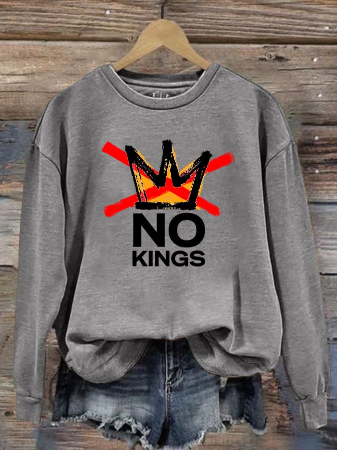 🔥Buy 3 Get 15% Off Women's America has No Kings Printed Casual Sweatshirt