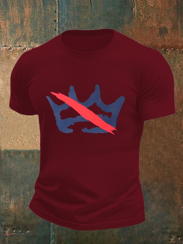 🔥Buy 3 Get 15% Off Men's America has no kings print T-Shirt