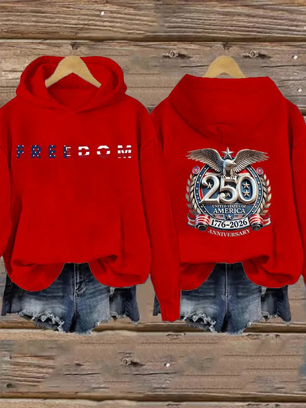 Women's American 250th Print Hoodie