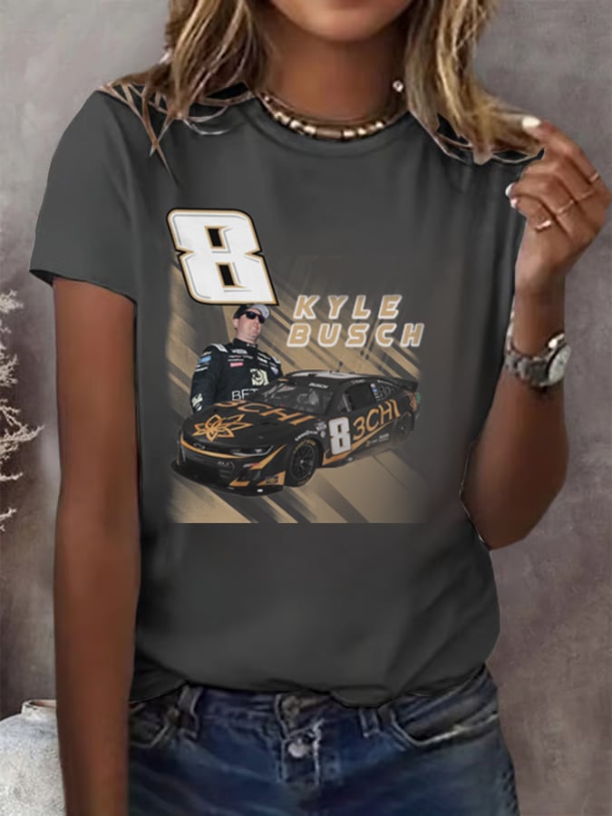 Women's Racing Print T-Shirt