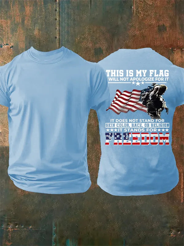 Men's THIS IS MY FLAG Print T-Shirt