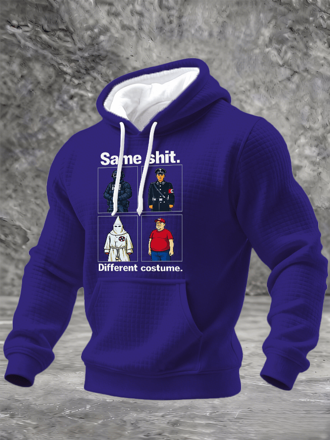 🔥Buy 3 Get 15% Off🔥Men's Same shit Different costume Print Hoodie