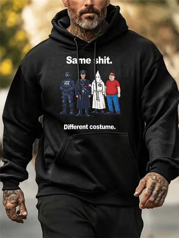 🔥Buy 3 Get 15% Off🔥Men's Same shit Different costume Print Hoodies