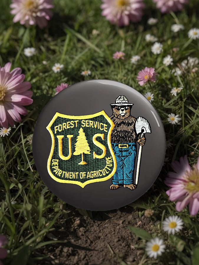 🔥Buy 3 Get 15% Off🔥Unisex Retro Save The Forest Service Pin-Back Button