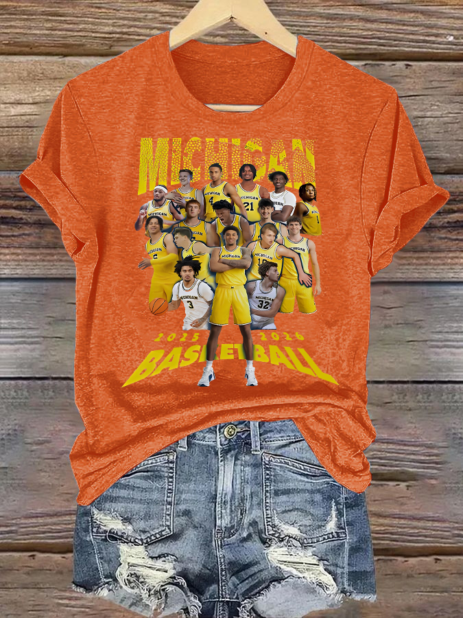 ๐ฅBuy 3 Get 15% Off๐ฅWomen's Michigan Wolverines Basketball 2025 2026 Shirt