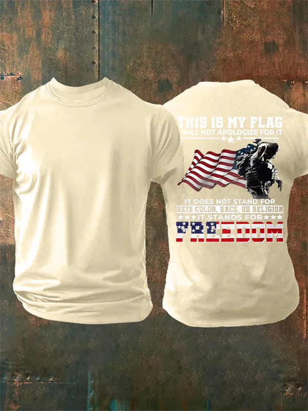 Men's THIS IS MY FLAG Print T-Shirt