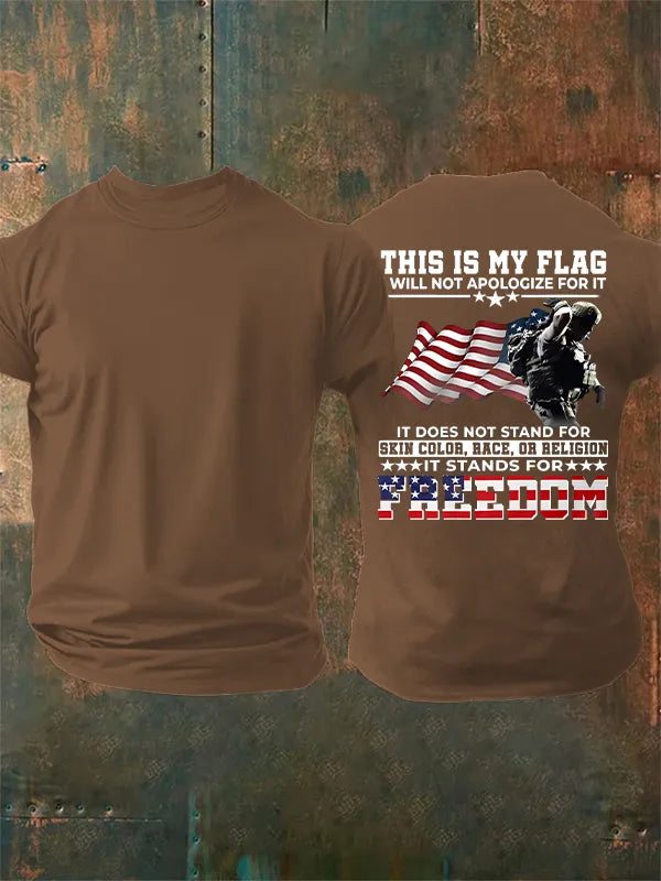 Men's THIS IS MY FLAG Print T-Shirt