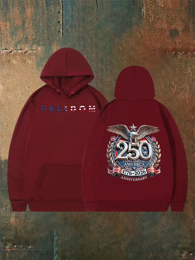 Unisex American 250th Print Hoodie