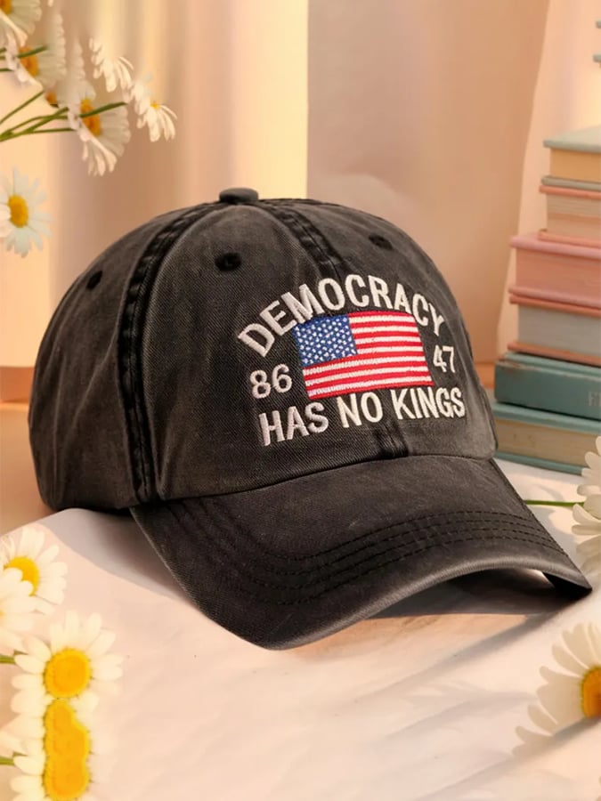 🔥Buy 3 Get 15% Off🔥Unisex 'Democracy Has No Kings 8647' Printed Hat