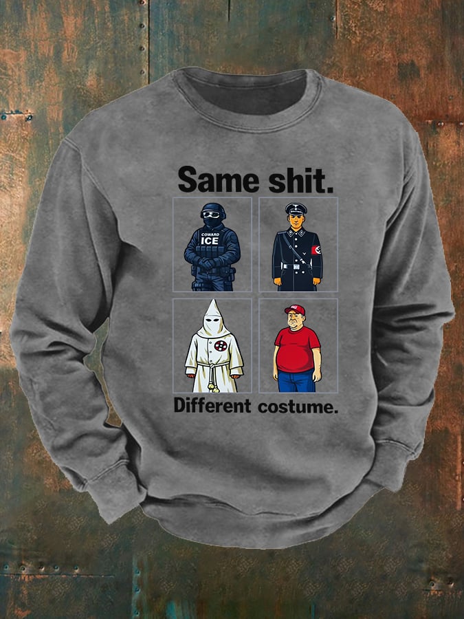 🔥Buy 3 Get 15% Off🔥Men's Same shit Different costume Print Sweatshirt