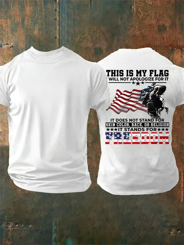 Men's THIS IS MY FLAG Print T-Shirt