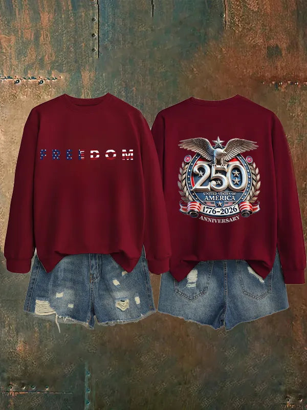 Women's American 250th Print Sweatshirt