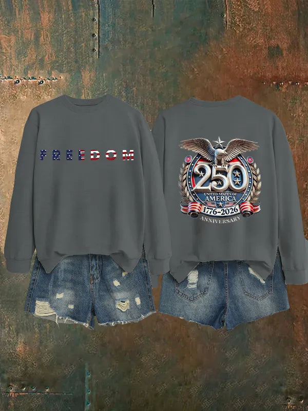 Women's American 250th Print Sweatshirt