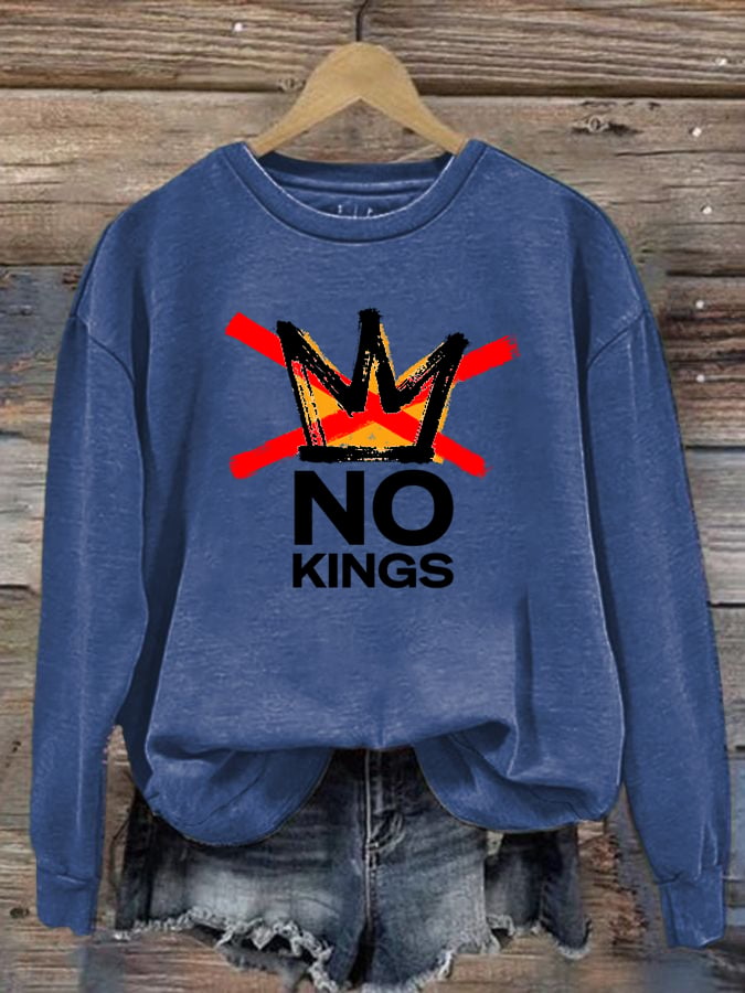 🔥Buy 3 Get 15% Off Women's America has No Kings Printed Casual Sweatshirt
