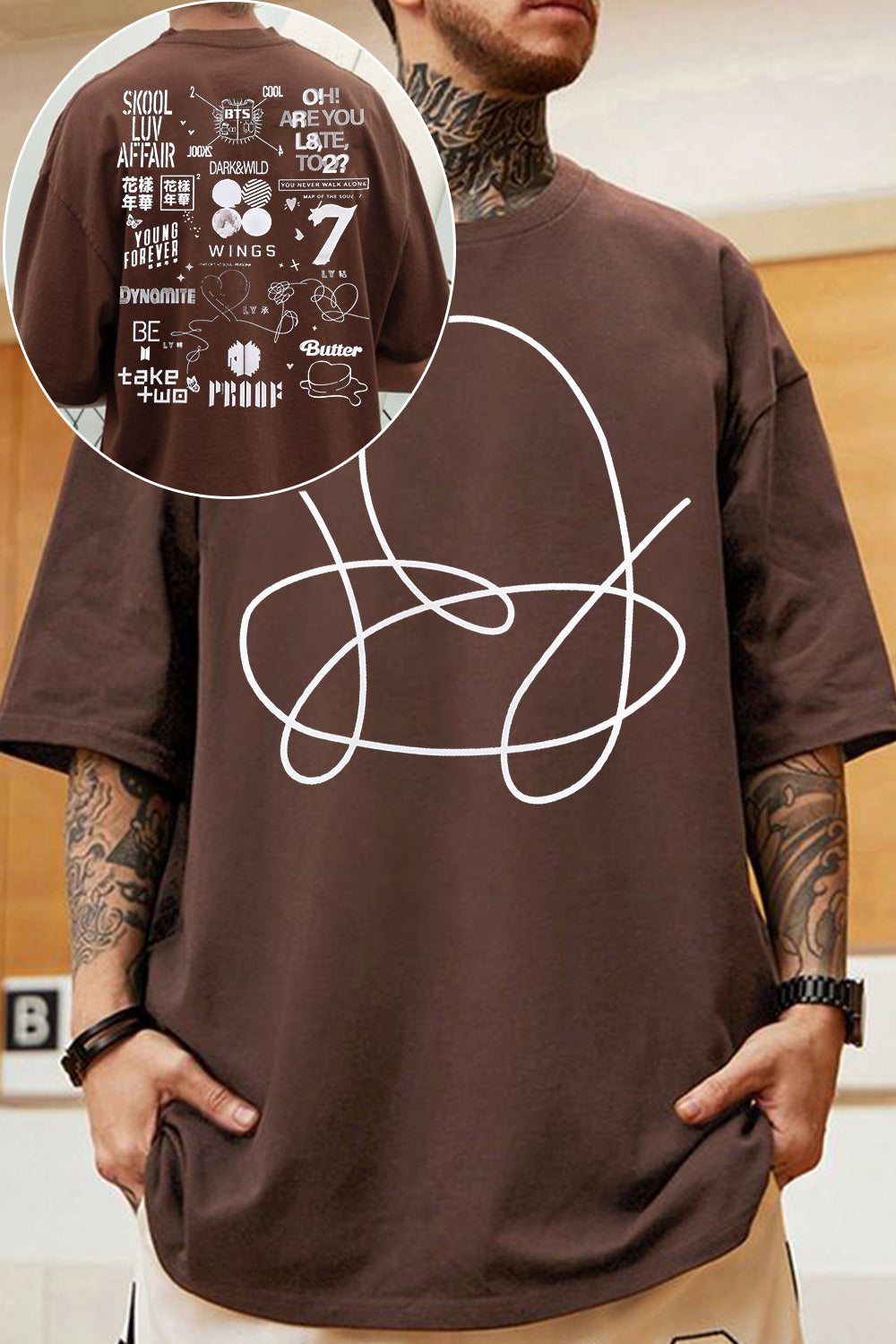 BTS double-sided printed Tee