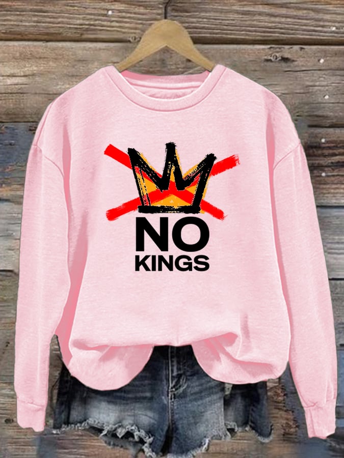 🔥Buy 3 Get 15% Off Women's America has No Kings Printed Casual Sweatshirt