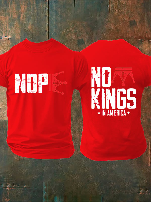 🔥Buy 3 Get 15% Off Men's No Kings In America T-Shirt