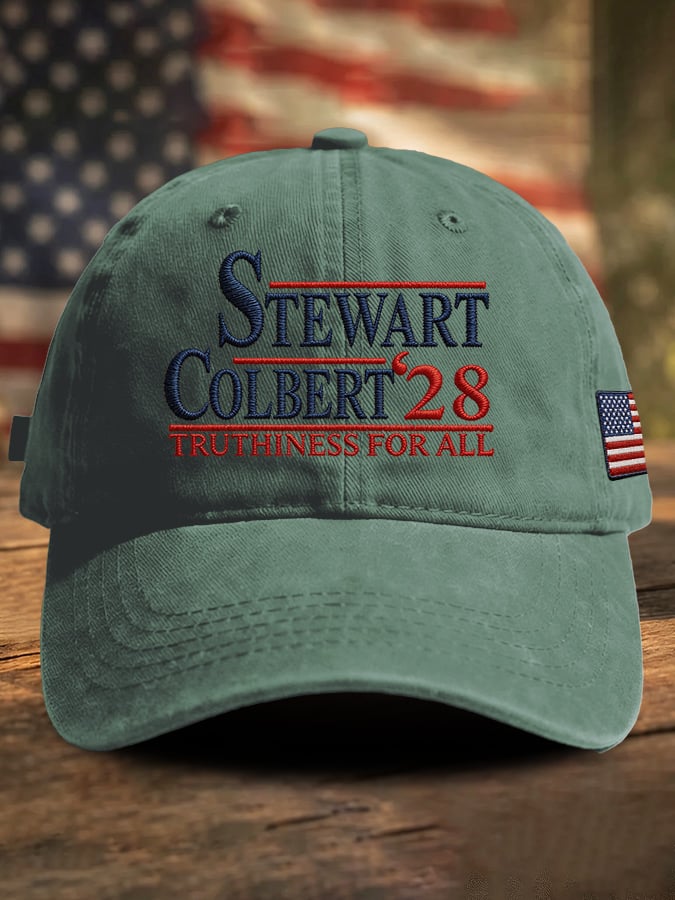 Retro Stewart Colbert 2028 Truthiness For All Print Baseball Cap