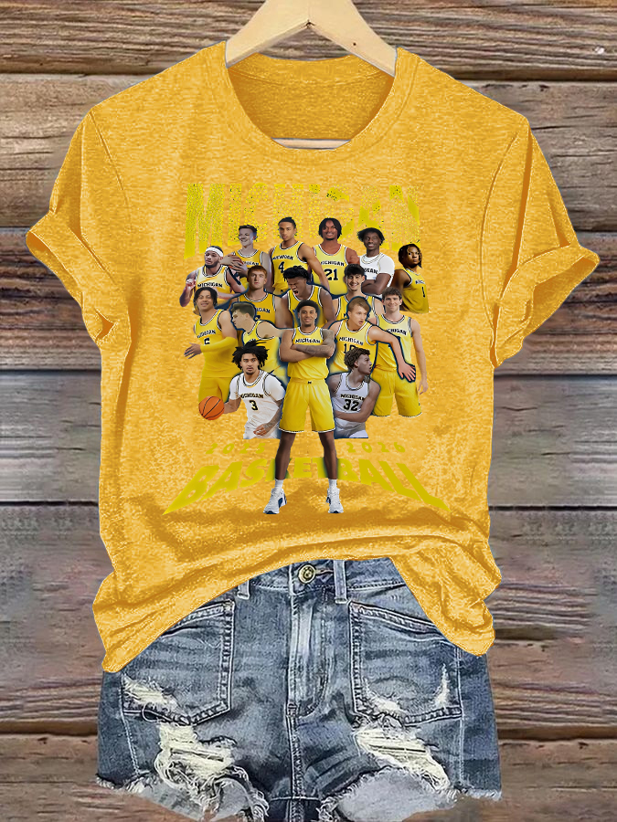 ๐ฅBuy 3 Get 15% Off๐ฅWomen's Michigan Wolverines Basketball 2025 2026 Shirt