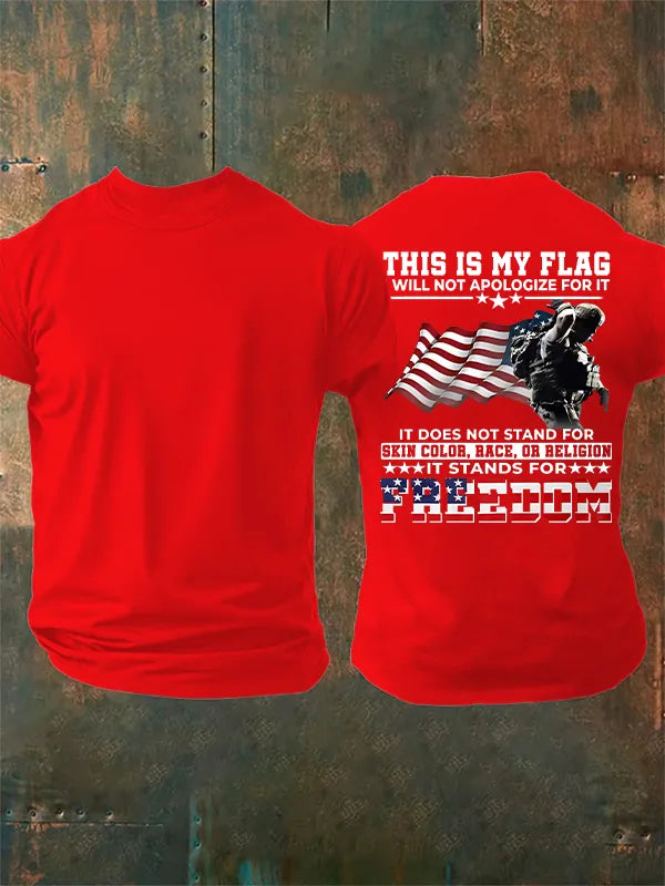 Men's THIS IS MY FLAG Print T-Shirt