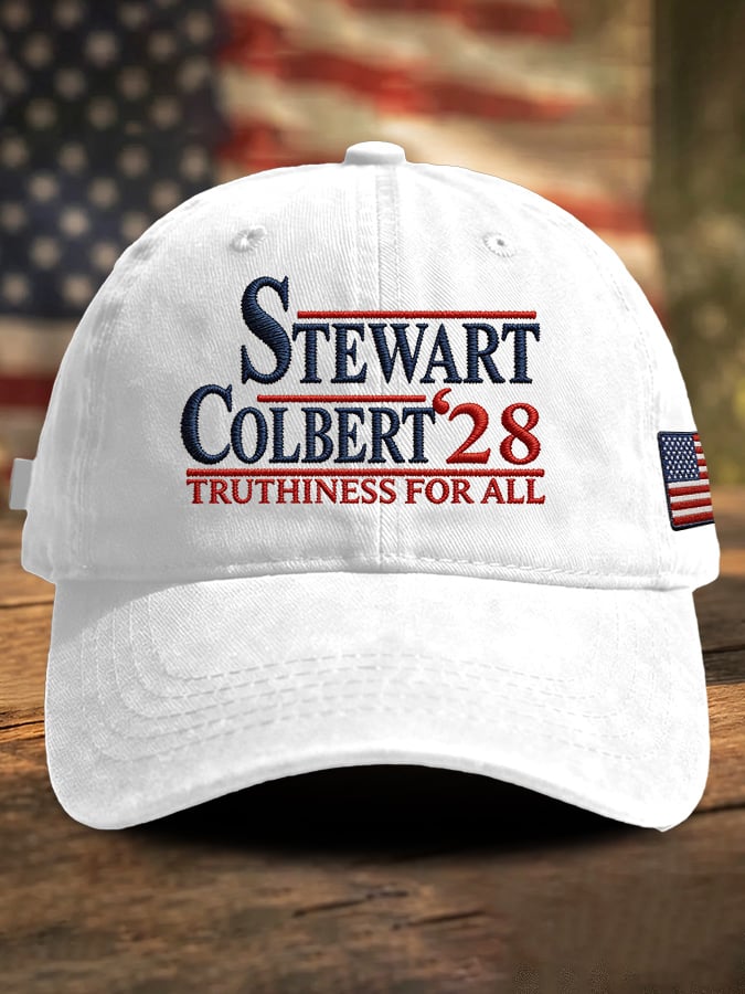 Retro Stewart Colbert 2028 Truthiness For All Print Baseball Cap