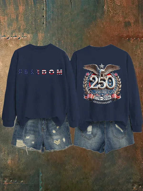 Women's American 250th Print Sweatshirt