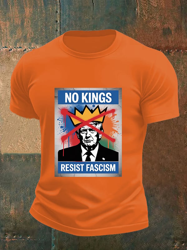 Men's NO KINGS RESIST FASCISM T-shirt