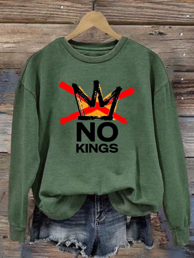 🔥Buy 3 Get 15% Off Women's America has No Kings Printed Casual Sweatshirt