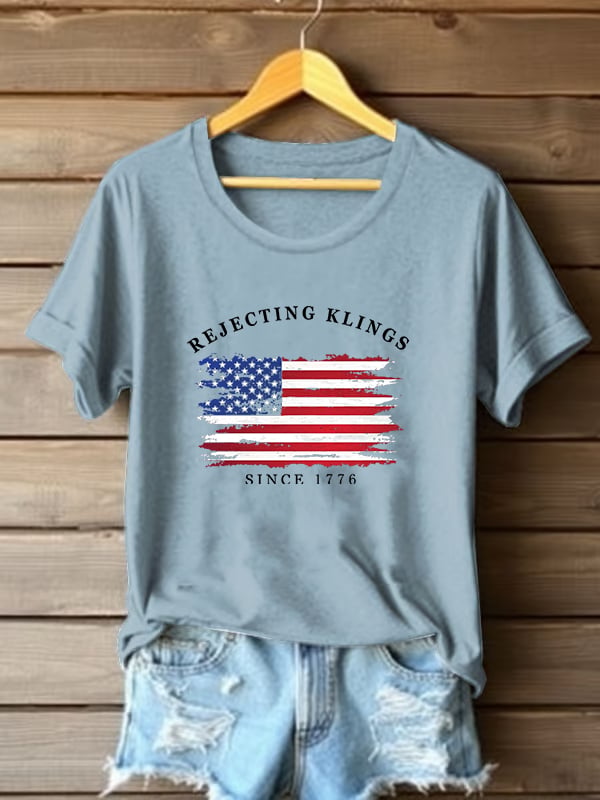 🔥Buy 3 Get 15% Off🔥Women's Casual Rejecting Kings Printed T-shirt