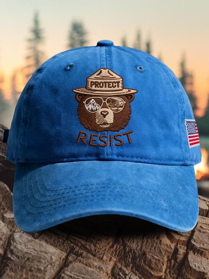 🔥Buy 3 Get 15% Off🔥Retro Protect And Resist Print Baseball Cap