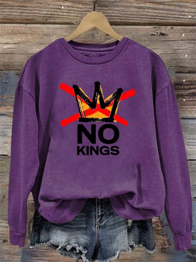 🔥Buy 3 Get 15% Off Women's America has No Kings Printed Casual Sweatshirt
