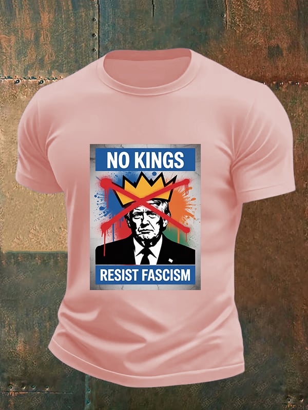 Men's NO KINGS RESIST FASCISM T-shirt