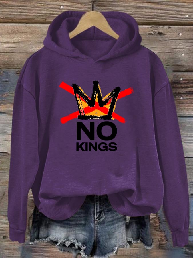 🔥Buy 3 Get 15% Off Women's America has No Kings Printed Casual Hoodies