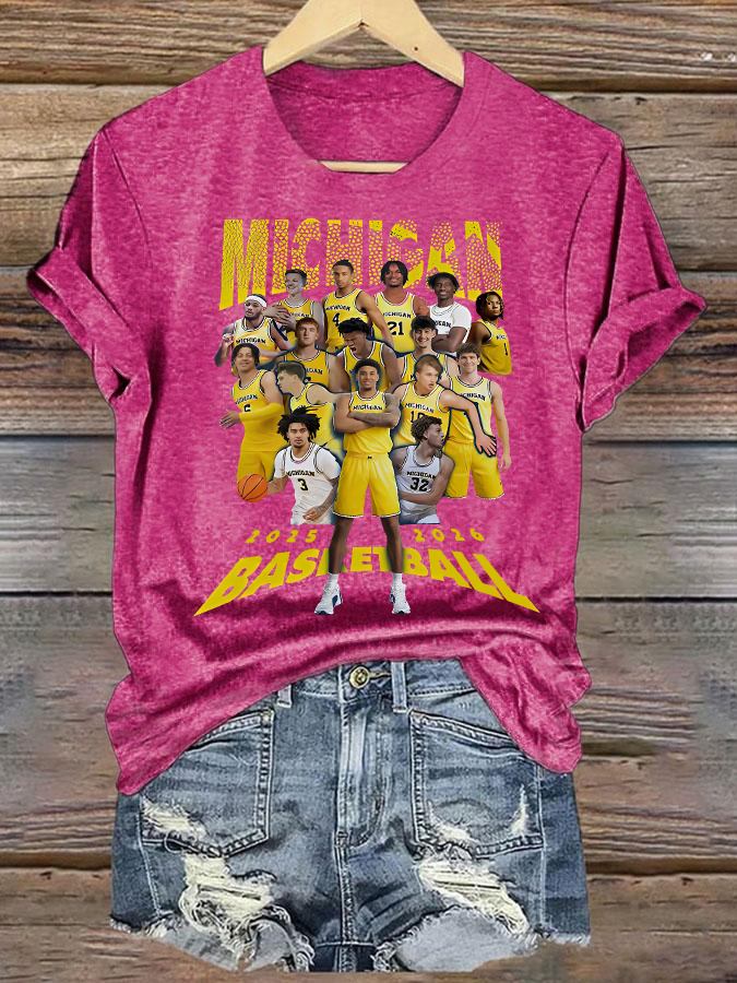 ๐ฅBuy 3 Get 15% Off๐ฅWomen's Michigan Wolverines Basketball 2025 2026 Shirt