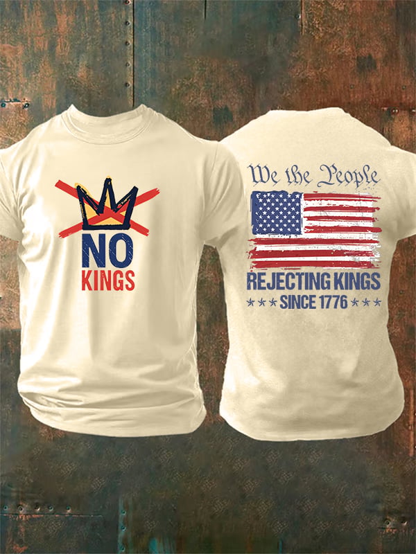 Men's No Kings, Rejecting Kings Since 1776, We The People T-Shirt