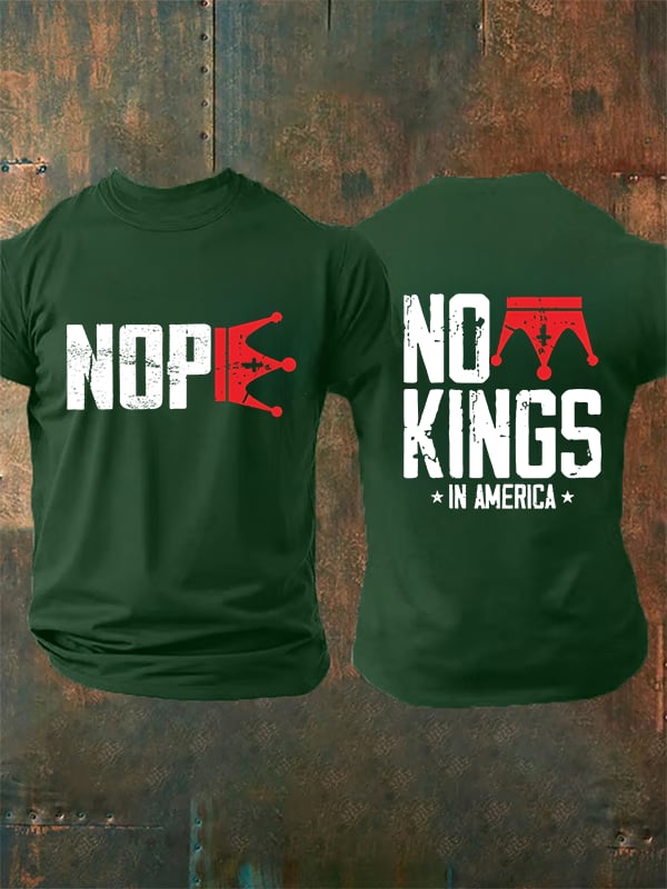 🔥Buy 3 Get 15% Off Men's No Kings In America T-Shirt