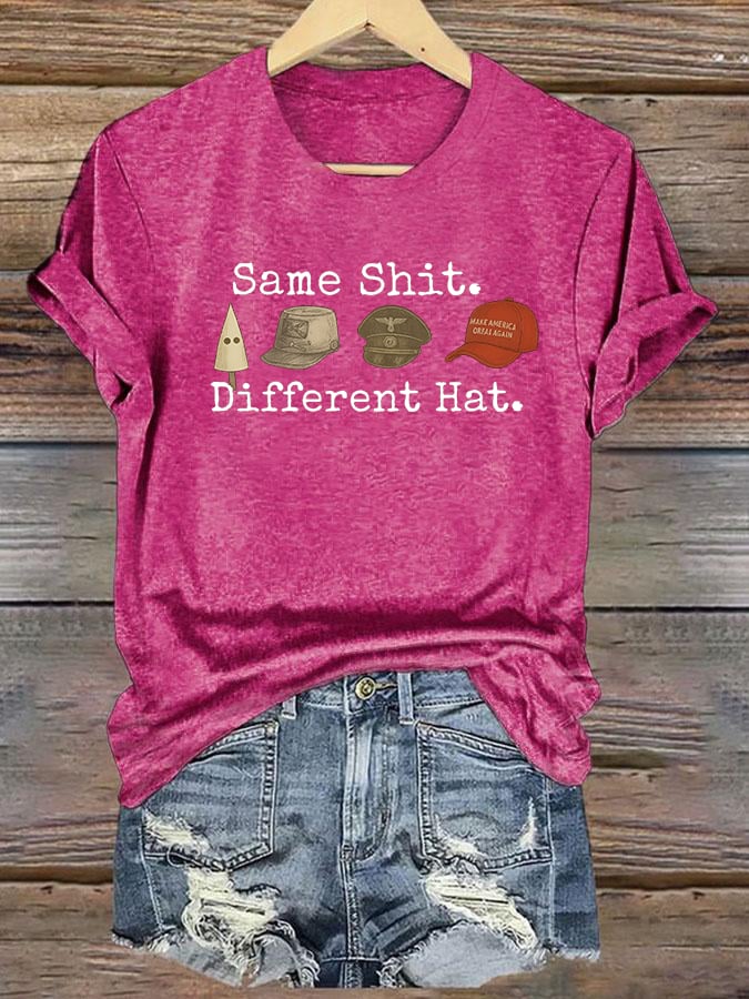 🔥Buy 3 Get 15% Off🔥Women's Same shit Different costume Print T-Shirt