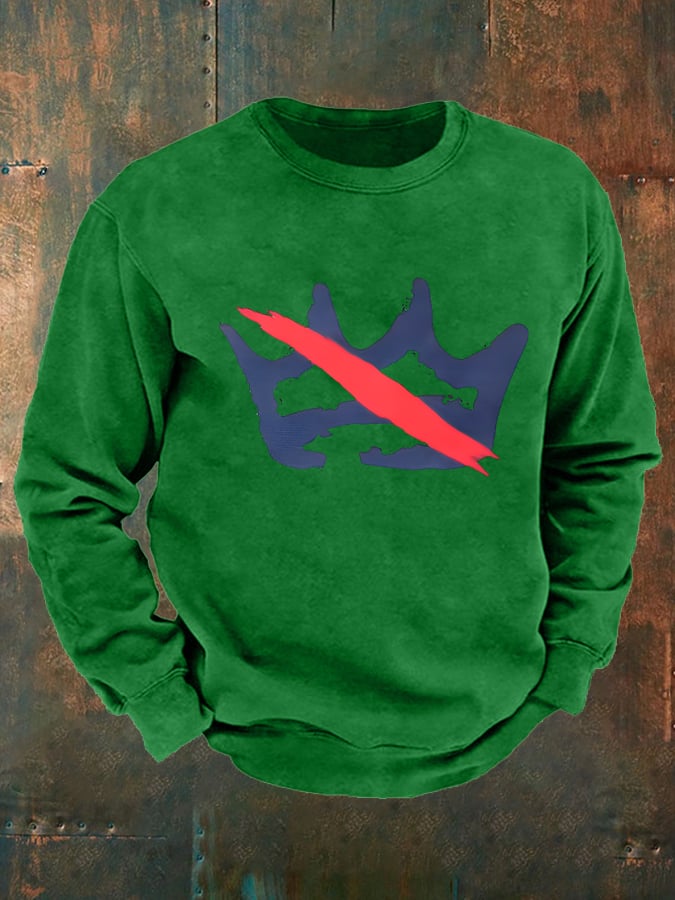 Men's America has no kings Printed Casual Sweatshirt