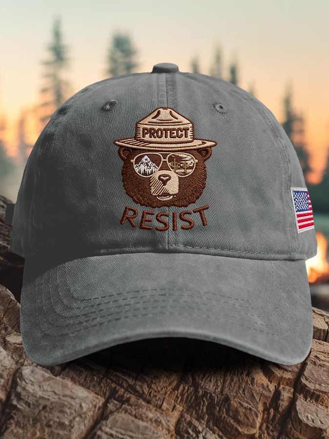 🔥Buy 3 Get 15% Off🔥Retro Protect And Resist Print Baseball Cap
