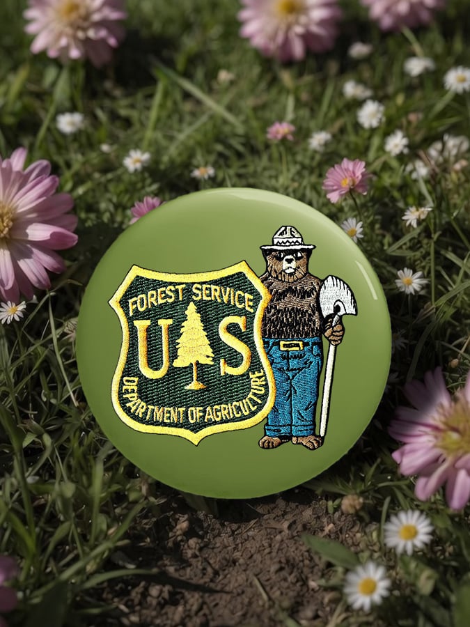 🔥Buy 3 Get 15% Off🔥Unisex Retro Save The Forest Service Pin-Back Button