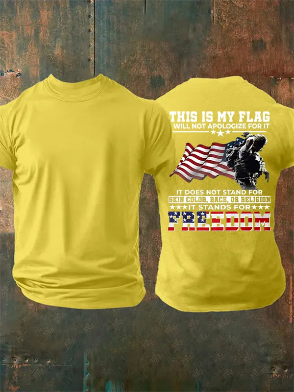 Men's THIS IS MY FLAG Print T-Shirt