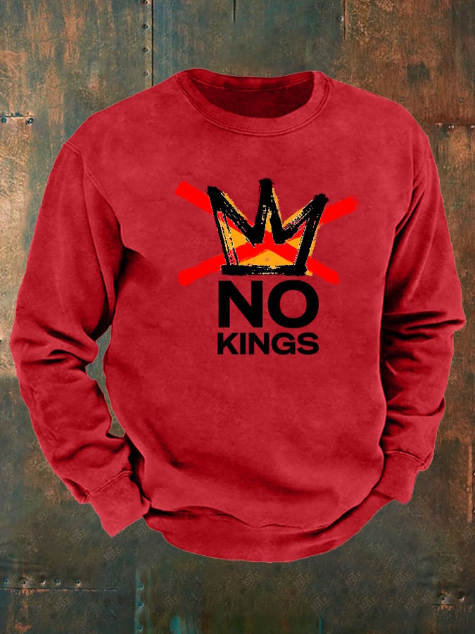 🔥Buy 3 Get 15% Off Men's America has No Kings Printed Casual Sweatshirt
