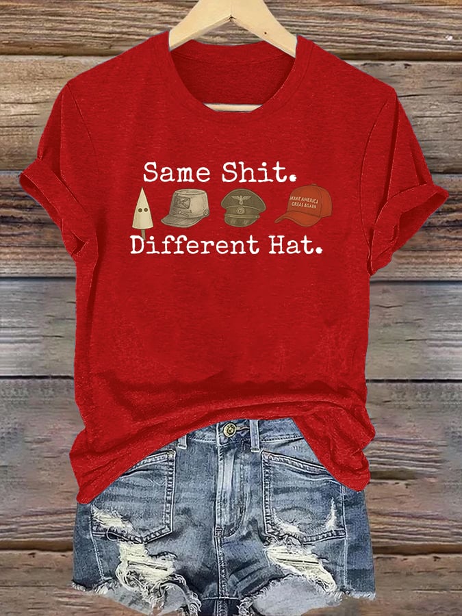 🔥Buy 3 Get 15% Off🔥Women's Same shit Different costume Print T-Shirt