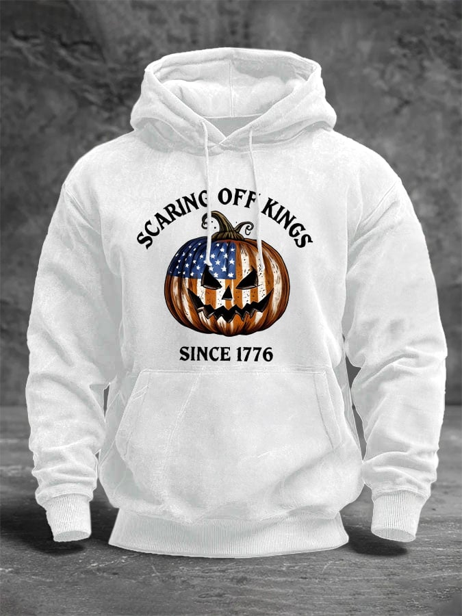 🔥Buy 3 Get 15% Off🔥Men's Scaring Off Kings Print Hoodie