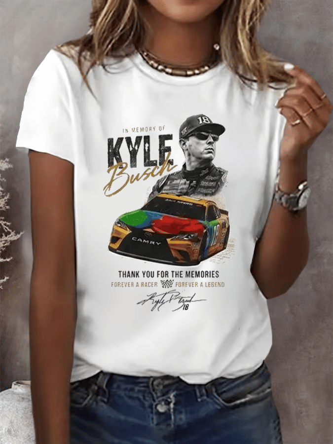 Women's Racing Print T-Shirt