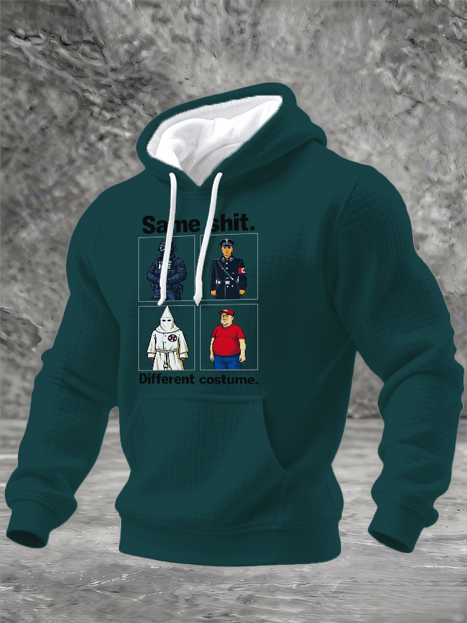 🔥Buy 3 Get 15% Off🔥Men's Same shit Different costume Print Hoodie