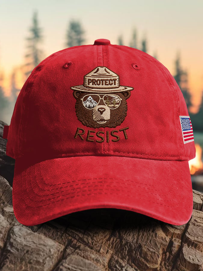 🔥Buy 3 Get 15% Off🔥Retro Protect And Resist Print Baseball Cap