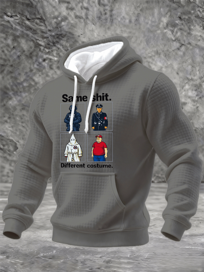 🔥Buy 3 Get 15% Off🔥Men's Same shit Different costume Print Hoodie