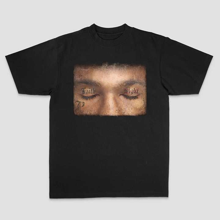 Walk By Faith Not By Sight Printed Men's T-shirt